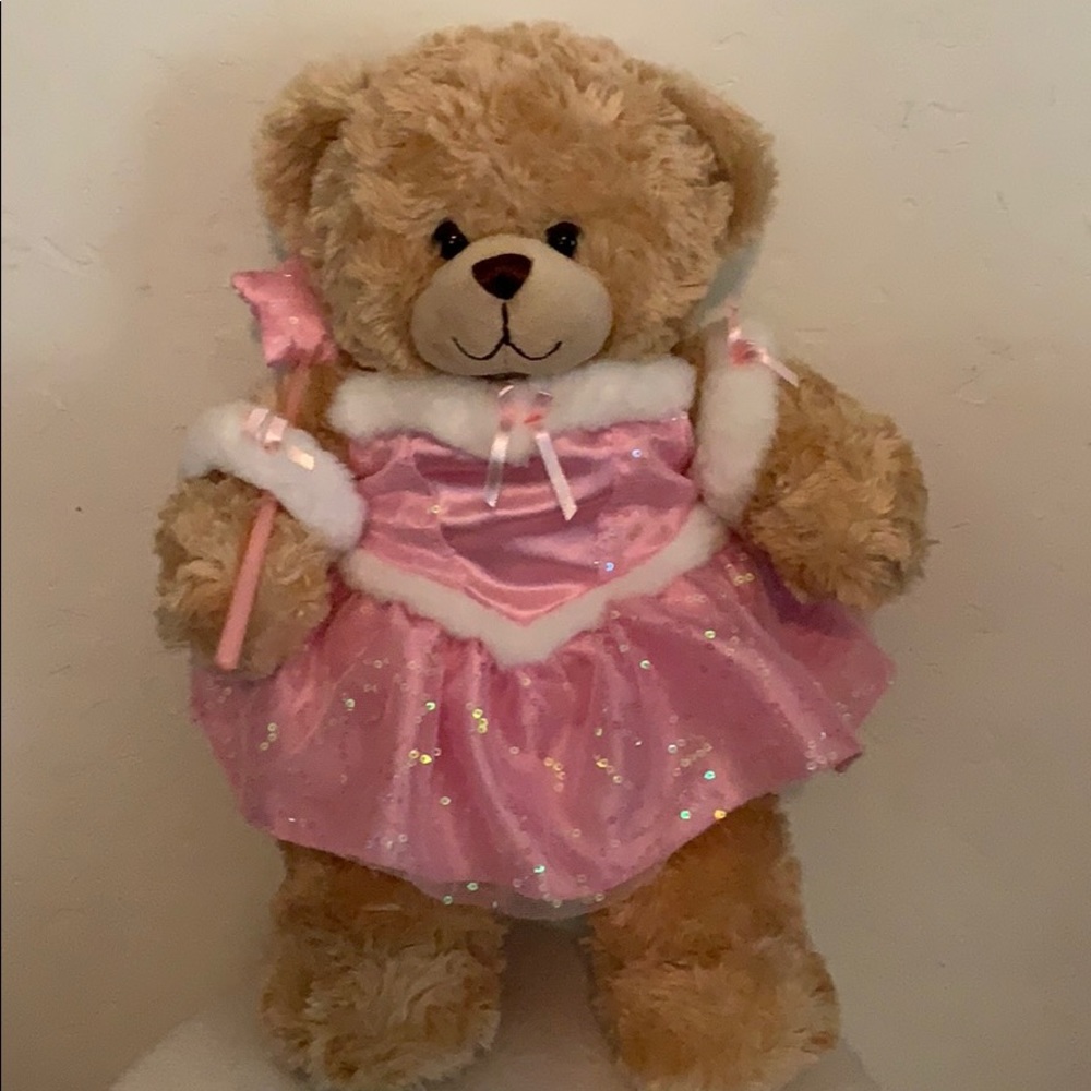 Refurbished Build a Bear pink princess.